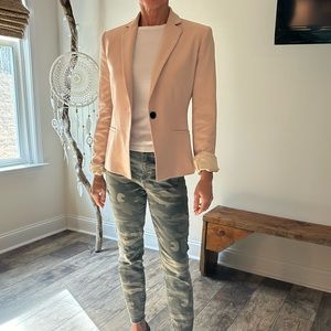 Zara soft pink blazer
